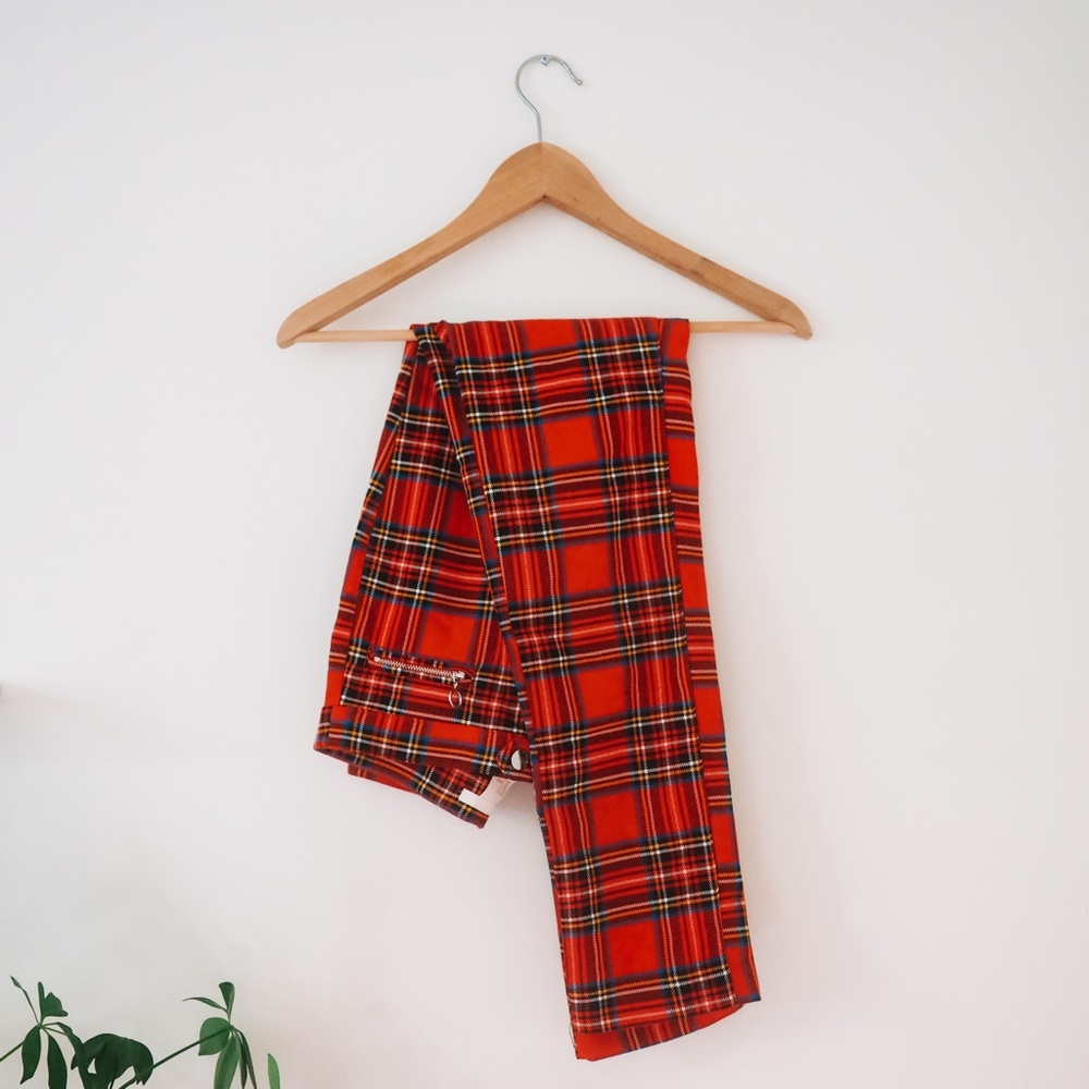 Red Plaid Pants